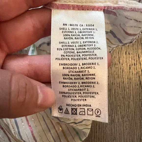 Anthropologie Floreat Itzel Embroidered Halter top - Picture 9 of 9